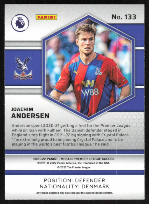 Joachim Anderson 2021 Panini Mosaic Premier League # 133 RC Crystal Palace Base - Collectible Craze America