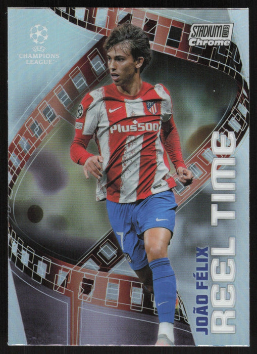 Joao Felix 2021 Topps Stadium Club Chrome UEFA # RT-JF Reel Time Atlético de Madrid - Collectible Craze America