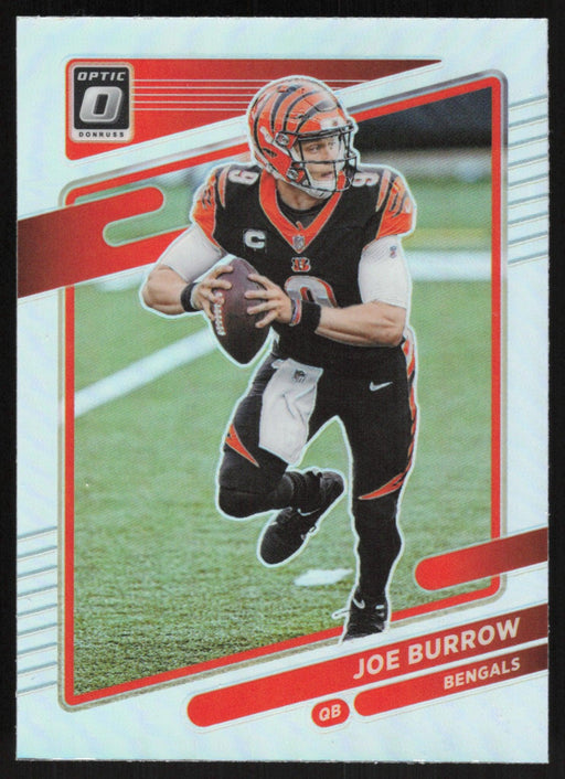 Joe Burrow 2021 Donruss Optic # 134 Silver Prizm Cincinnati Bengals - Collectible Craze America