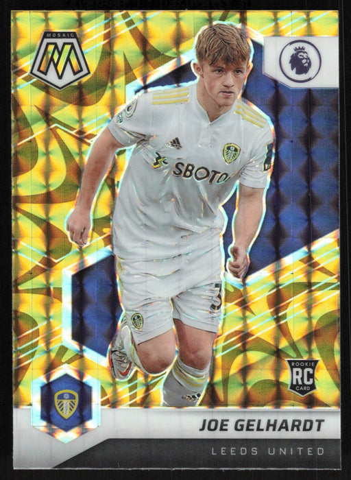 Joe Gelhardt 2021 Panini Mosaic Premier League # 194 RC Reactive Gold Leeds United - Collectible Craze America