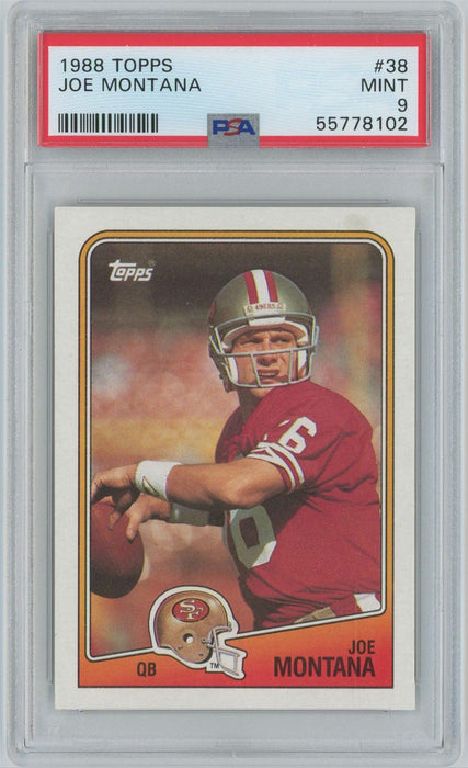 Joe Montana 1988 Topps # 38 PSA 9 San Francisco 49ers - Collectible Craze America