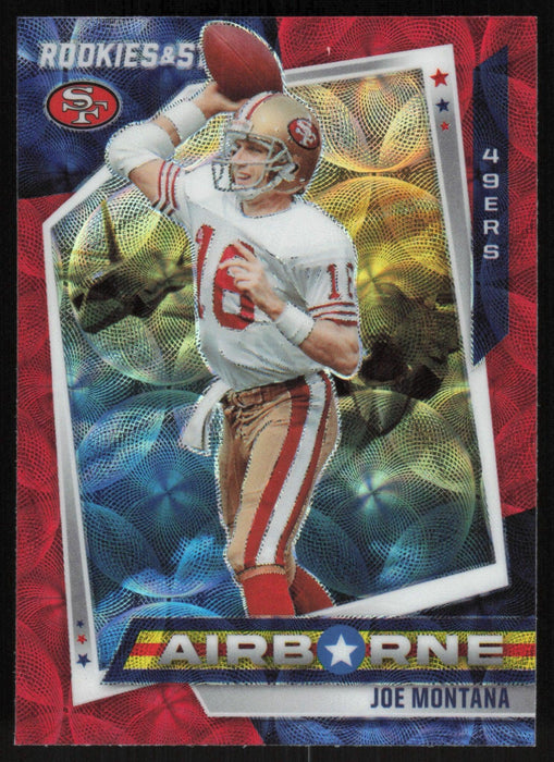 Joe Montana 2021 Panini Rookies & Stars # AB-25 Airborne Red Scope San Francisco 49ers - Collectible Craze America