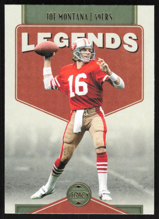 Joe Montana 2022 Panini Legacy Legends # 102 San Francisco 49ers Base - Collectible Craze America