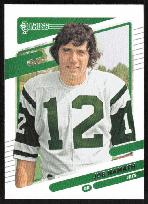 Joe Namath 2021 Donruss Football # 42 New York Jets Image Variation Base - Collectible Craze America