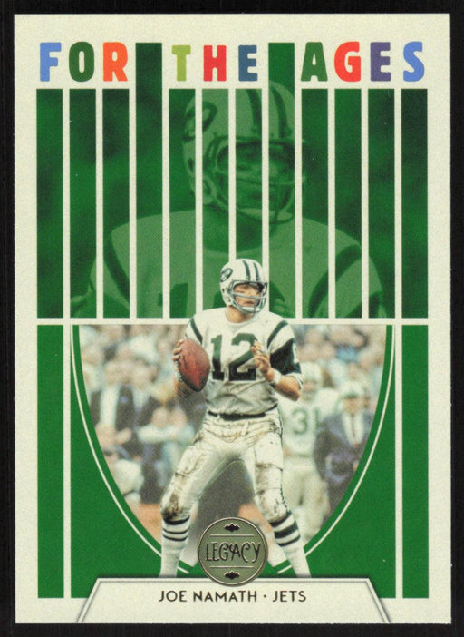 Joe Namath 2022 Panini Legacy For The Ages # FA-9 New York Jets - Collectible Craze America