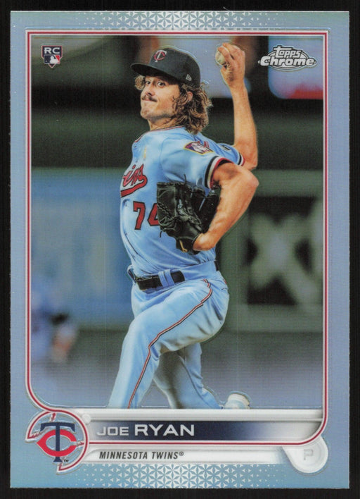 Joe Ryan 2022 Topps Chrome Baseball # 48 RC Refractor Minnesota Twins - Collectible Craze America