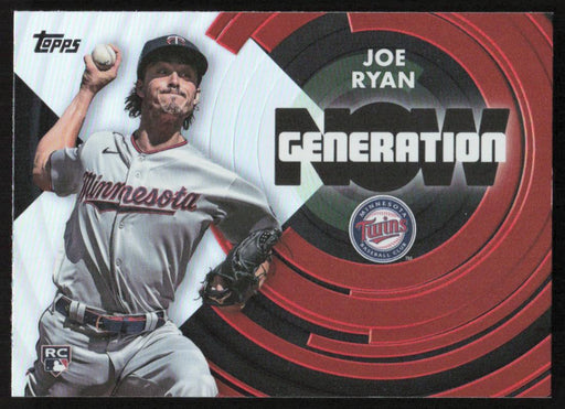 Joe Ryan 2022 Topps Update Generation Now # GN-81 RC Minnesota Twins - Collectible Craze America