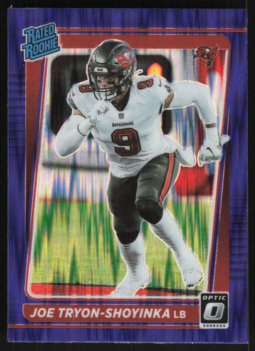 Joe Tryon-Shoyinka 2021 Donruss Optic Rated Rookie # 255 RC Purple Shock Tampa Bay Buccaneers - Collectible Craze America