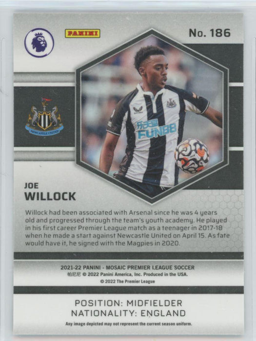 Joe Willock 2021 Panini Mosaic Premier League # 186 Newcastle United - Collectible Craze America