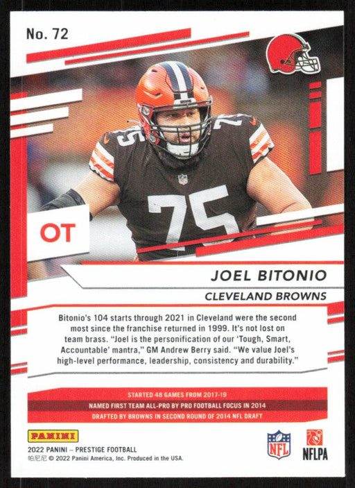 Joel Bitonio 2022 Panini Prestige # 72 Cleveland Browns - Collectible Craze America