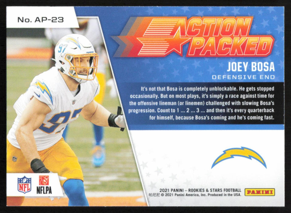 Joey Bosa 2021 Panini Rookie & Stars # AP-23 Action Packed Los Angeles Chargers - Collectible Craze America