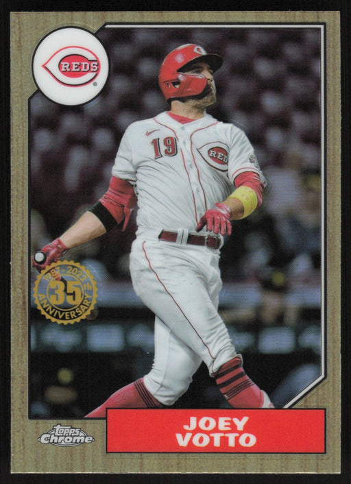 Joey Votto 2022 Topps Chrome Baseball 1987 Topps # 87BC-4 Cincinnati Reds - Collectible Craze America