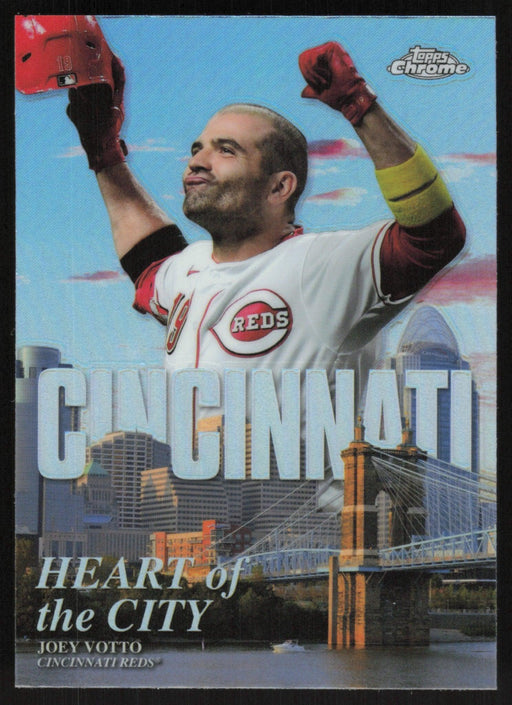 Joey Votto 2022 Topps Chrome # HOC-3 Heart of the City Cincinnati Reds - Collectible Craze America