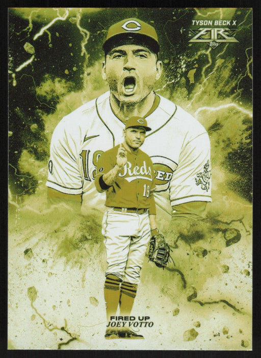 Joey Votto 2022 Topps Fire # FIU-5 Fired Up Cincinnati Reds - Collectible Craze America