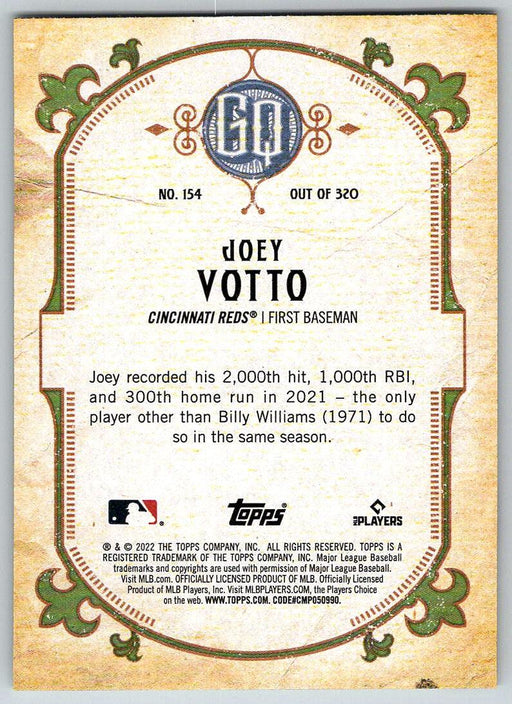 Joey Votto 2022 Topps Gypsy Queen # 154 Cincinnati Reds - Collectible Craze America