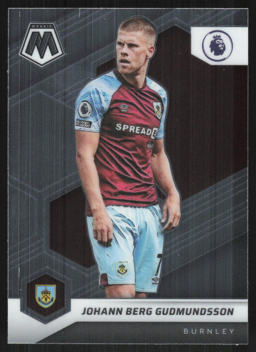 Johann Berg Gudmundsson 2021 Panini Mosaic Premier League # 36 Burnley Base - Collectible Craze America