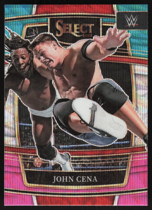John Cena 2022 Panini Select WWE # 71 Concourse Tri-Color Prizm WWE - Collectible Craze America