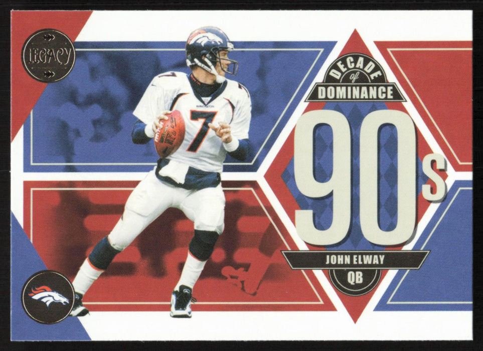 John Elway 2022 Panini Legacy Decade of Dominance # DD-6 Denver Broncos - Collectible Craze America