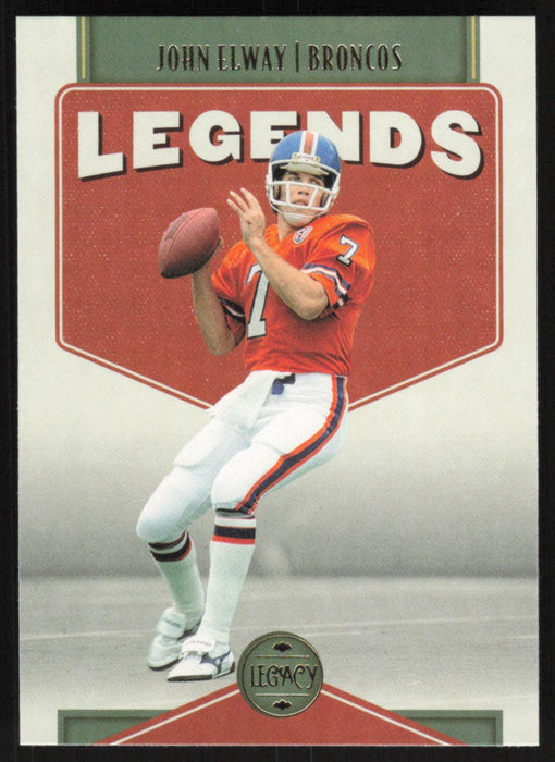 John Elway 2022 Panini Legacy Legends # 105 Denver Broncos Base - Collectible Craze America