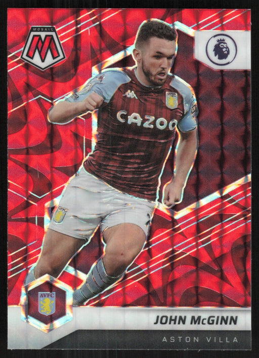 John McGinn 2021 Panini Mosaic Premier League # 127 Red Prizm Aston Villa - Collectible Craze America