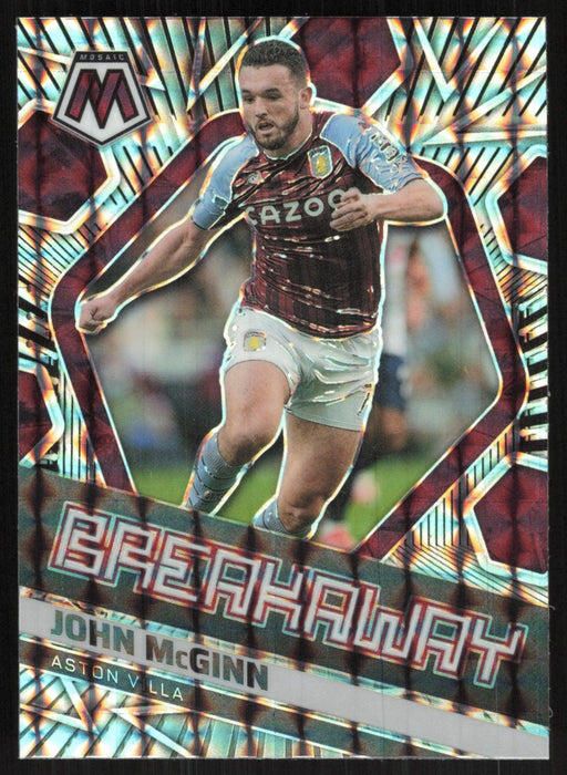 John McGinn 2021 Panini Mosaic Premier League # 23 Breakaway Prizm Aston Villa - Collectible Craze America