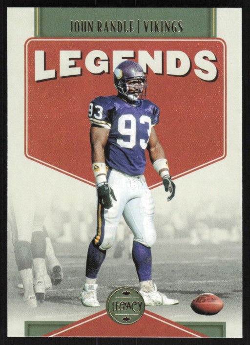 John Randle 2022 Panini Legacy Legends # 121 Minnesota Vikings Base - Collectible Craze America