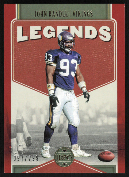 John Randle 2022 Panini Legacy Legends # 121 Red 97/299 Minnesota Vikings - Collectible Craze America