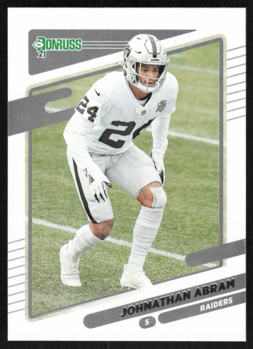 Johnathan Abram 2021 Donruss Football # 89 Las Vegas Raiders Base - Collectible Craze America