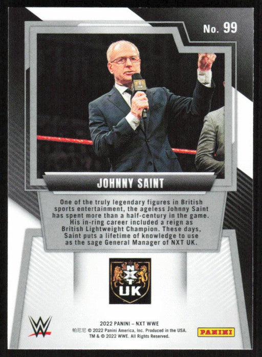 Johnny Saint 2022 Panini WWE NXT # 99 Silver NXT UK - Collectible Craze America