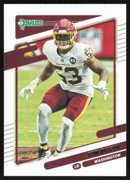 Jon Bostic 2021 Donruss Football # 10 Washington Football Team Base - Collectible Craze America