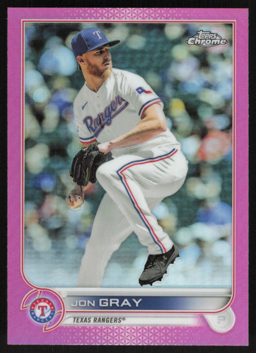 Jon Gray 2022 Topps Chrome # 23 Pink Refractor Texas Rangers - Collectible Craze America