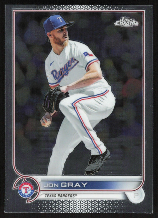 Jon Gray 2022 Topps Chrome Baseball # 23 Texas Rangers Base - Collectible Craze America