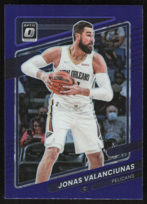 Jonas Valanciunas 2021 Panini Donruss Optic # 71 Purple New Orleans Pelicans - Collectible Craze America