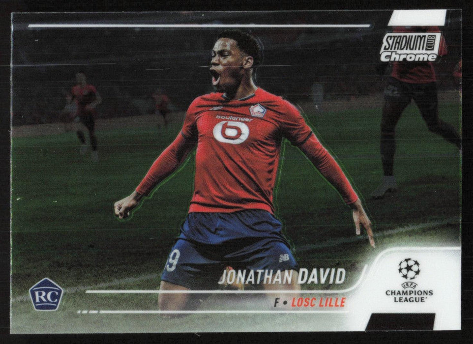 Jonathan David 2021 Topps Stadium Club Chrome UEFA Champions League # 83 RC LOSC Lille Base - Collectible Craze America