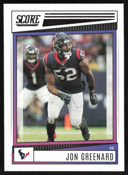 Jonathan Greenard 2022 Panini Score Football # 5 Base Houston Texans - Collectible Craze America