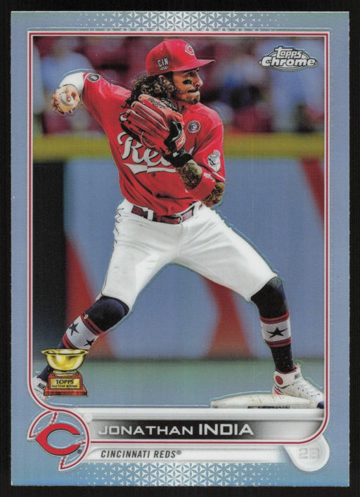 Jonathan India 2022 Topps Chrome Baseball # 182 Prism Refractor Cincinnati Reds - Collectible Craze America