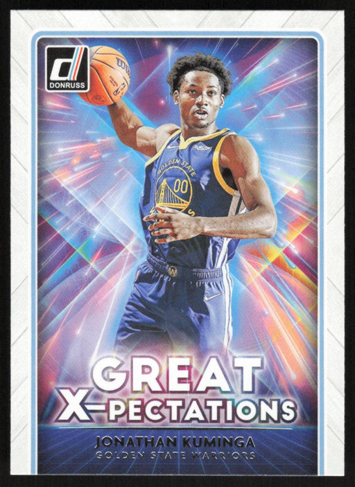 Jonathan Kuminga 2021 Donruss Great X-Pectations # 4 Golden State Warriors - Collectible Craze America