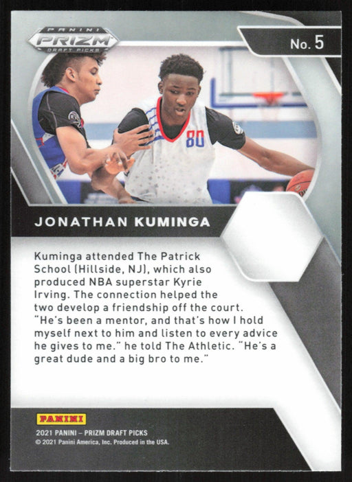 Jonathan Kuminga 2021 Panini Prizm Draft Picks # 5 NBA G League - Collectible Craze America