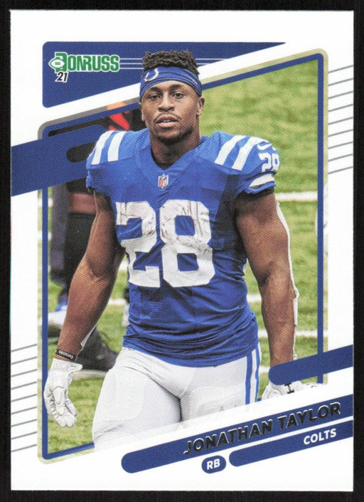 Jonathan Taylor 2021 Donruss Football # 150 Indianapolis Colts Image Variation Base - Collectible Craze America