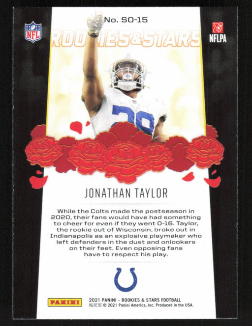 Jonathan Taylor 2021 Panini Rookie & Stars # SO-15 Standing Ovation Indianapolis Colts - Collectible Craze America