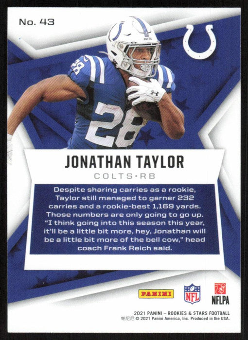 INDIANAPOLIS COLTS 2021 SCHEDULE POSTER - JONATHON TAYLOR - MINT