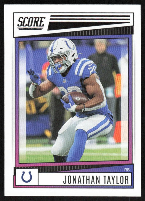 Jonathan Taylor 2022 Panini Score Football # 12 Base Indianapolis Colts - Collectible Craze America