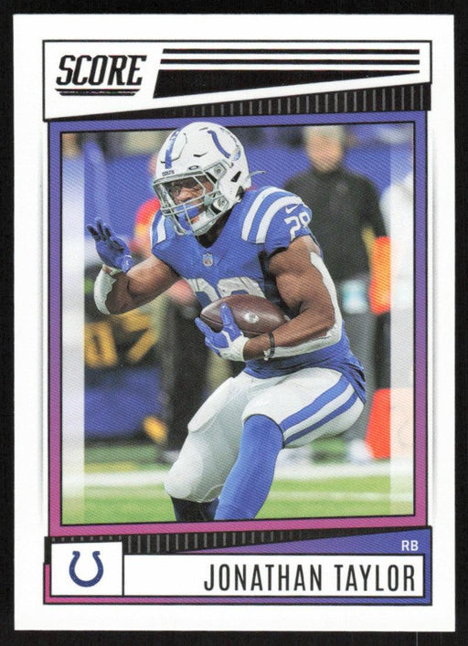 Jonathan Taylor 2022 Panini Score Football # 12 Base Indianapolis Colts - Collectible Craze America