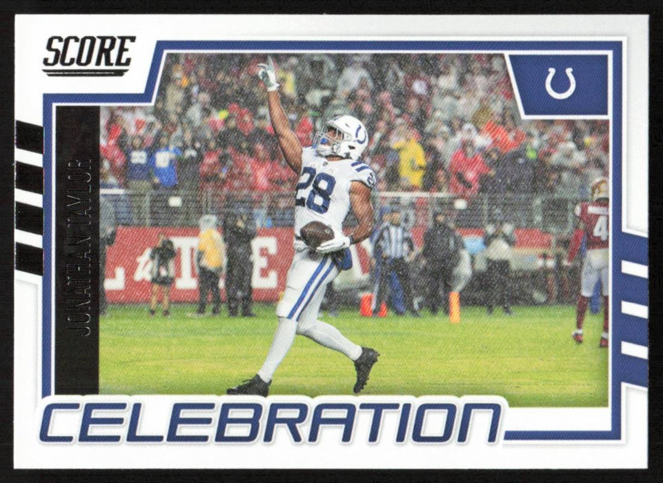 Jonathan Taylor 2022 Panini Score Football # C-JT Celebration Indianapolis Colts - Collectible Craze America
