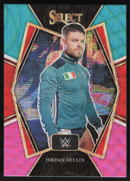Jordan Devlin 2022 Panini Select WWE # 155 Premier Level Tri-Color Prizm NXT UK - Collectible Craze America