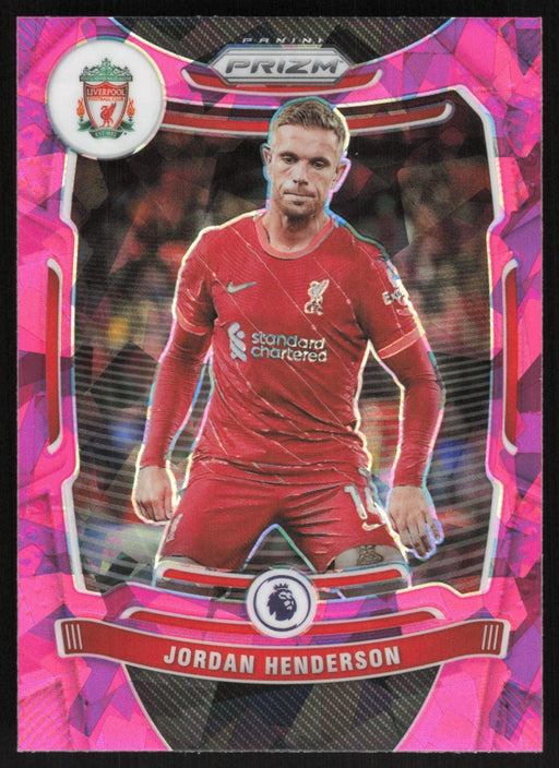 Jordan Henderson 2021 Panini Prizm Premier League # 86 Pink Ice Liverpool FC - Collectible Craze America