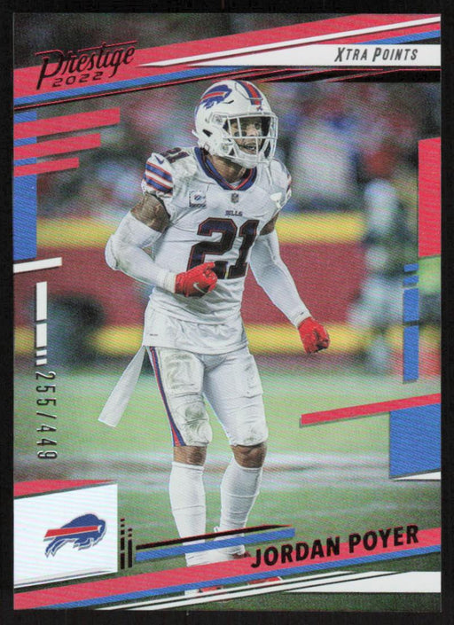 Jordan Poyer 2022 Panini Prestige Xtra Points # 35 Red 255/449 Buffalo Bills - Collectible Craze America