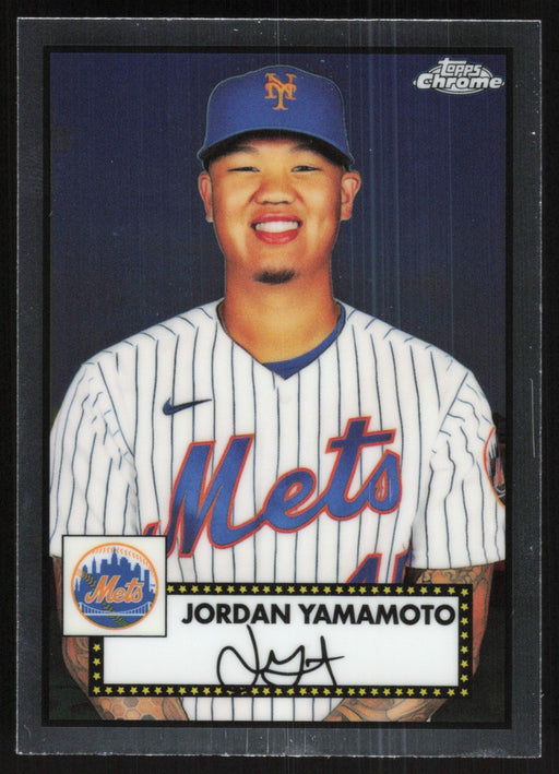 Jordan Yamamoto 2021 Topps Chrome Platinum Anniversary # 478 New York Mets - Collectible Craze America