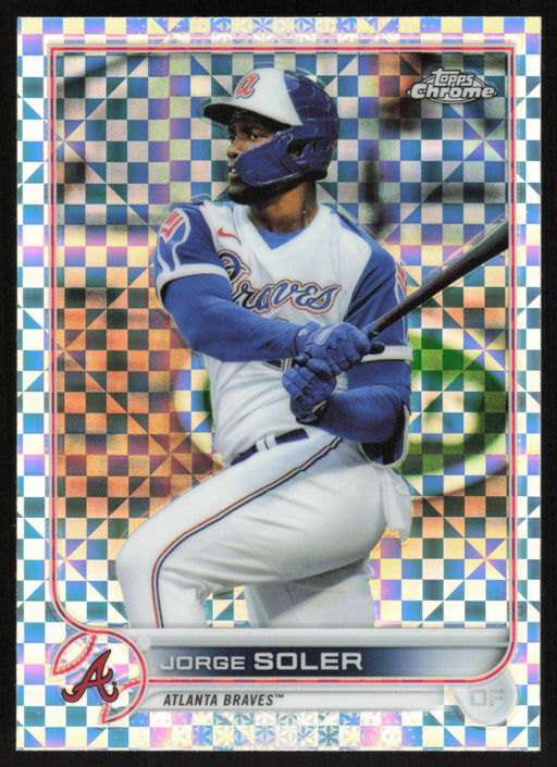 Jorge Soler 2022 Topps Chrome # 189 X-Fractor Atlanta Braves - Collectible Craze America