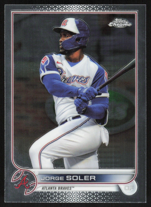 Jorge Soler 2022 Topps Chrome Baseball # 189 Atlanta Braves Base - Collectible Craze America